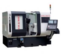 Centro de torneado horizontal cnc gang-tool de 8 ejes 